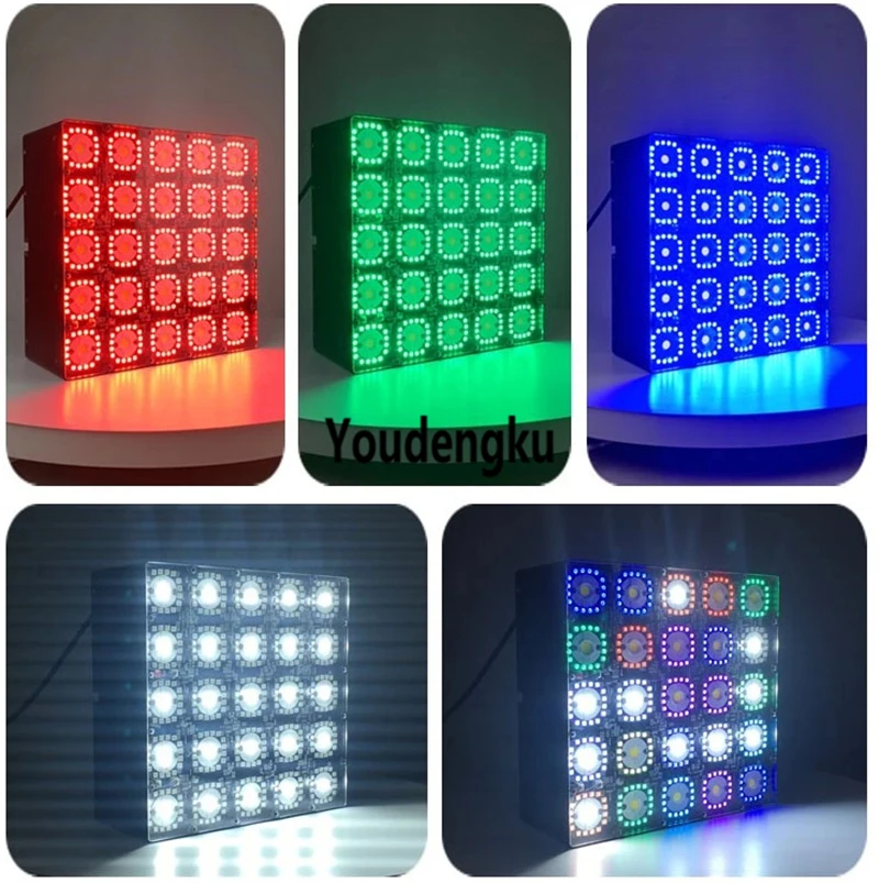 4 шт. с flightcase dj огни 25 шт. led COB Матрица led DMX пиксель rgb led диджей мерцающий свет сценический эффект Освещение