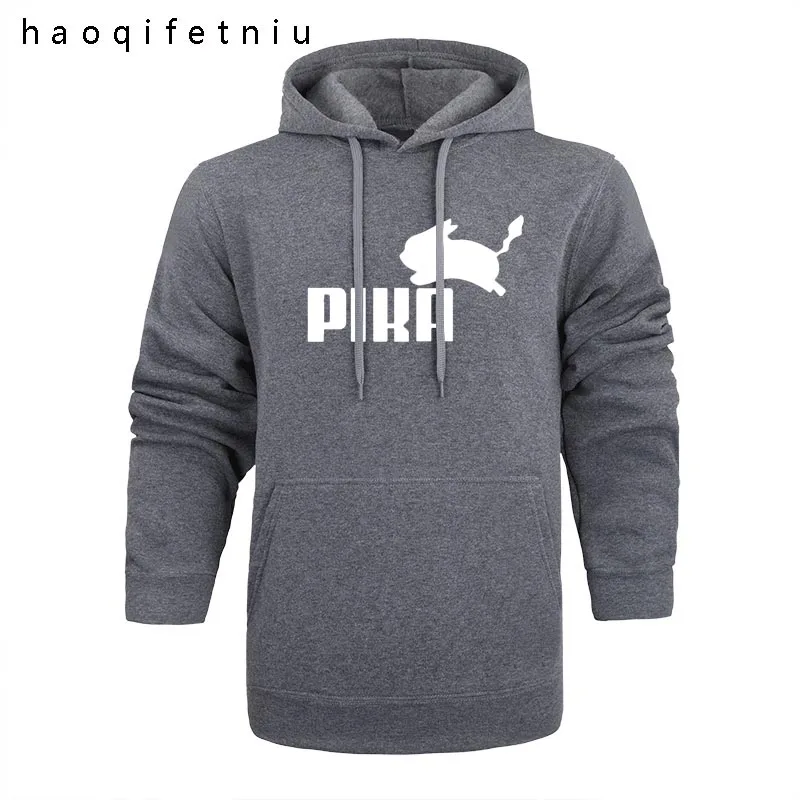 2019 новые брендовые модные милые кофты с капюшоном Для мужчин аниме Pika толстовки