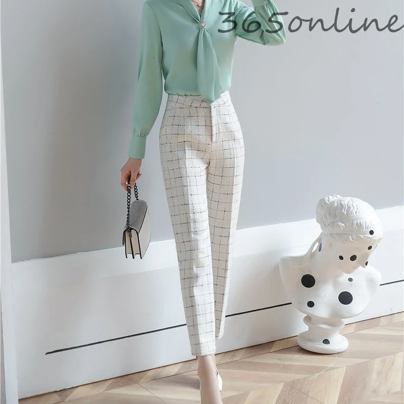 Новинка плед формальный офисный женский стиль Бизнес Рабочая одежда трендовые