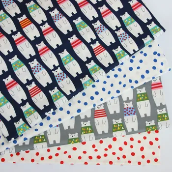 

Colorful bear Printed 100% cotton fabrics for DIY Sewing textile tecido tissue patchwork bedding quilting