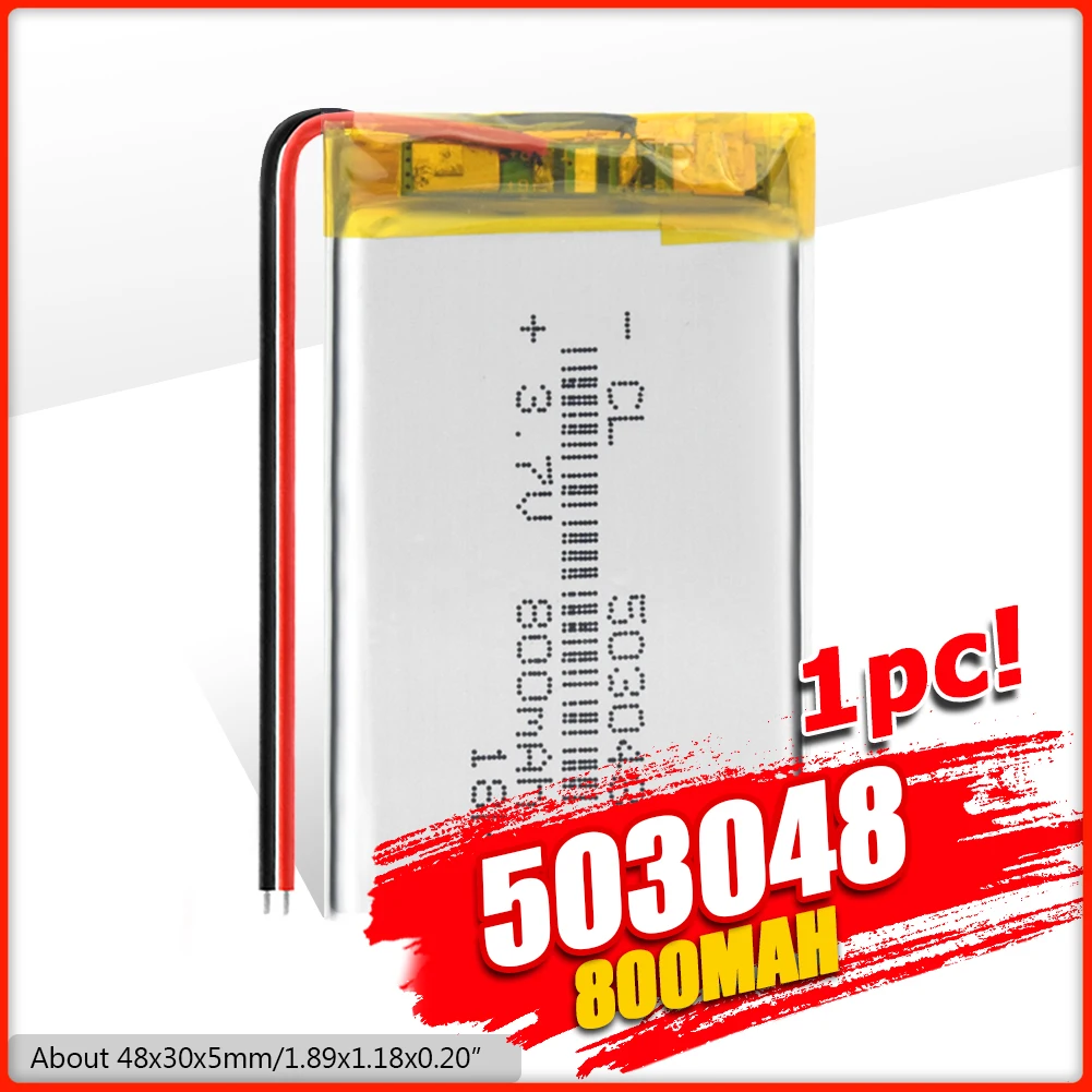3 7 V 800mAh 503048 полимерный литий ионный/литий ионный аккумулятор с печатной платой