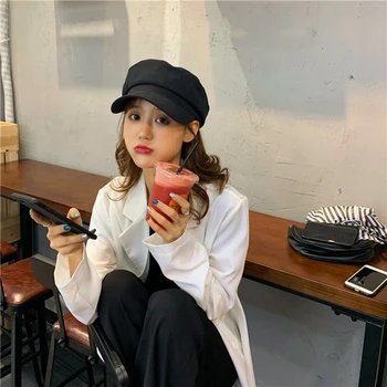 

Hat female sailor cap Japanese beret octagonal cap fashion retro newsboy cap tide