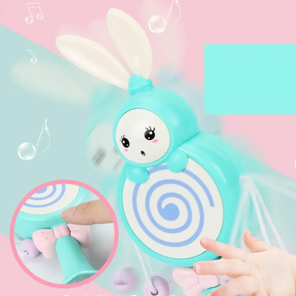 1 шт. Мультяшные погремушки для малышей барабанные песочные молотки молярные Прорезыватели Развивающие детские игрушки для новорожденных легкая музыка Поющая погремушка забавная игра