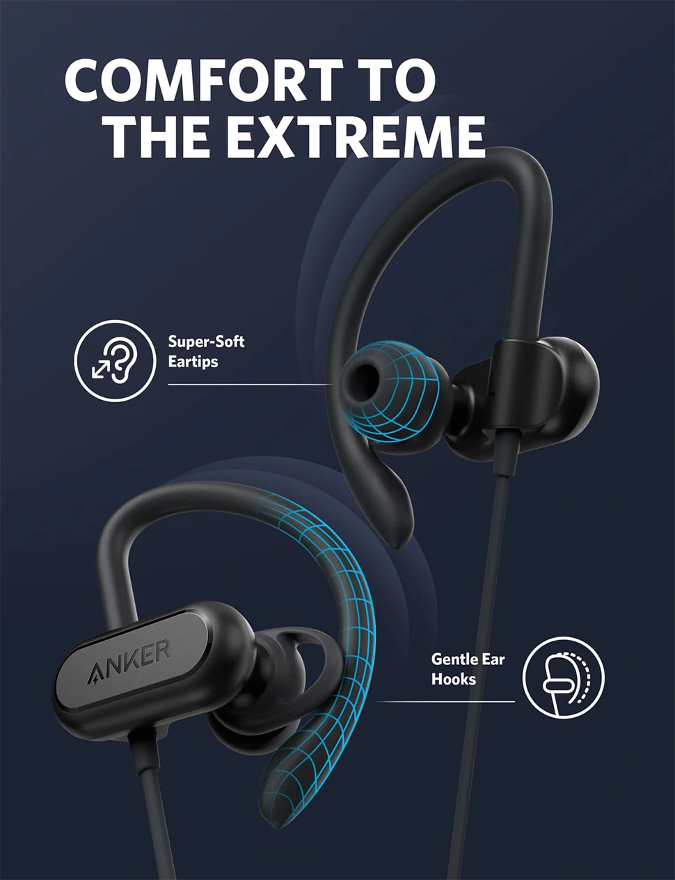 Anker SoundCore Spirit X Wireless Bluetooth Earphones