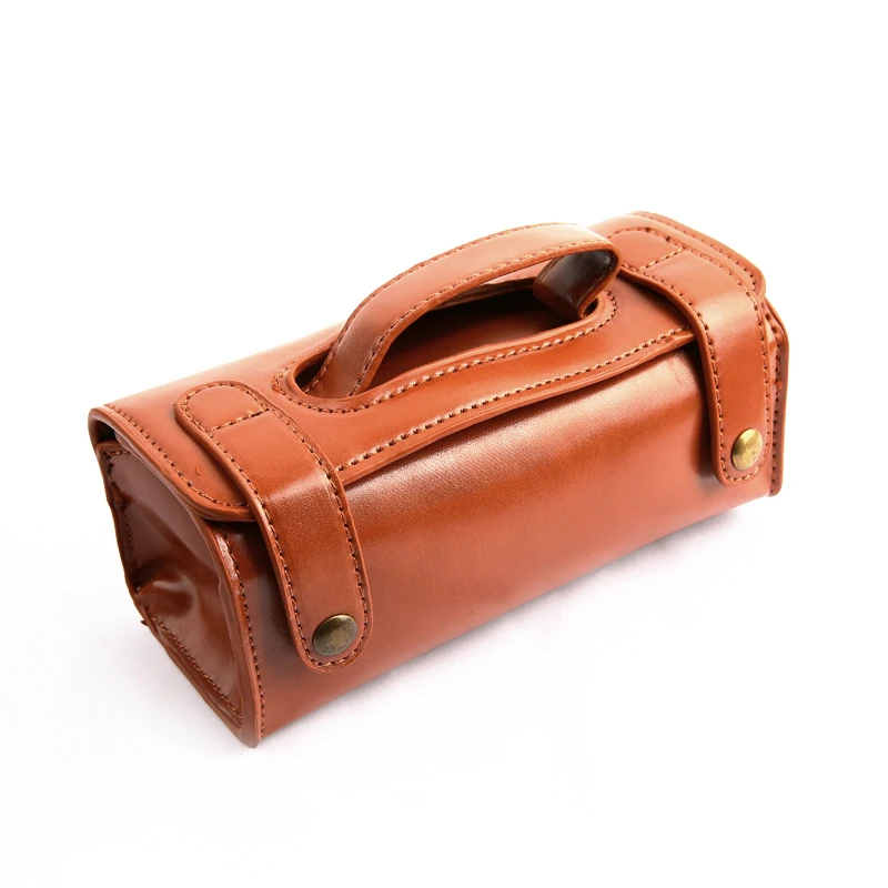 Yintal Manual Shaving Razor Portable Shaving Brush Travel Leather Bag