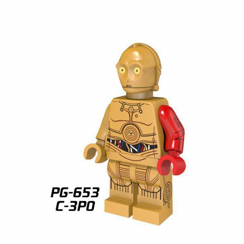 PG653 Фигурки из звездных войн Дарт Вейдер йода Хан Solo Анакин люк Obi Wan Anakin строительные блоки StarWars игрушки для детей Распродажа - Цвет: PG653