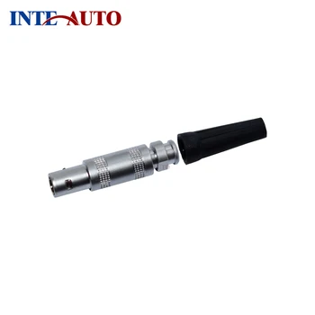 

0S series Circular Connector Coaxial Cable Mount Plug 1 Contacts, Solder Pin, Push-Pull, Brass Body, INT-TFA.0S.250