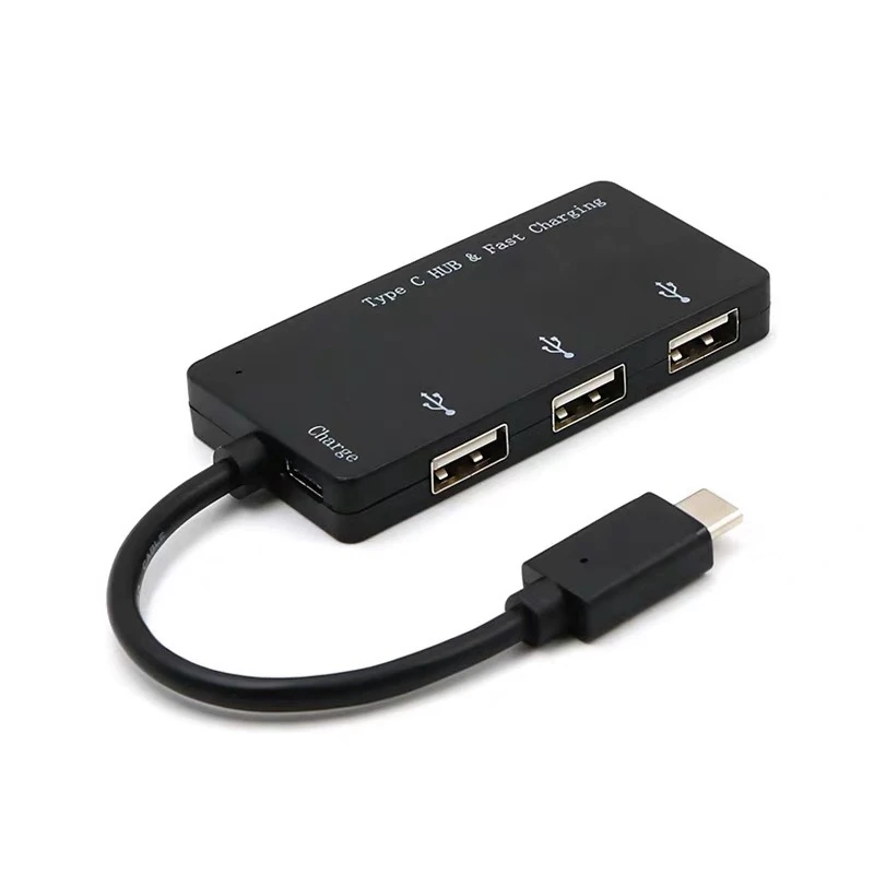USB C адаптер сплиттер Type к 2 0 концентратор PD питания кабель usb хаб 3 порта для