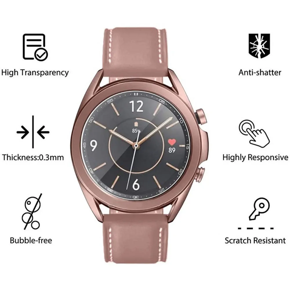 

Films For Galaxy Watch 3 41mm Protective Film HD Clear Guard Protection for Samsung Galaxy Watch 3 45mm Screen Protector Cover