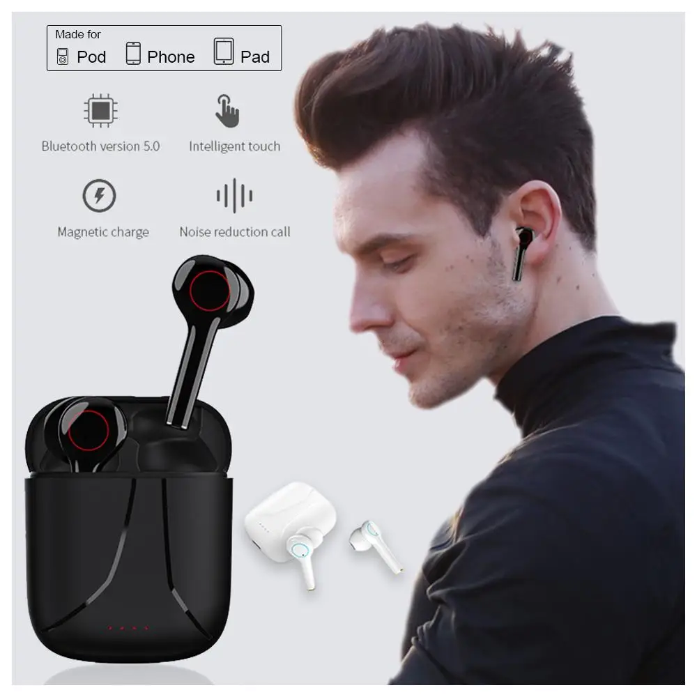 

NEW Bluetooth Earphones Wireless Sports Earbuds Waterproof 3H Music Time Auto Pairing for iOS/Android