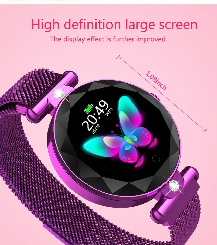TWISTER. CK женские модные Кристаллы Круглый экран Bluetooth умный браслет женские Розовое золото кварцевые часы из нержавеющей стали