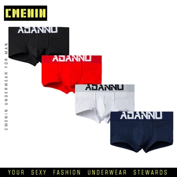 

4pcs/lot Men Boxer Underwear Male Panties Boxer Mens Underpants Cotton Breathable Comfortable Shorts Man Boxershort Cuecas AD125