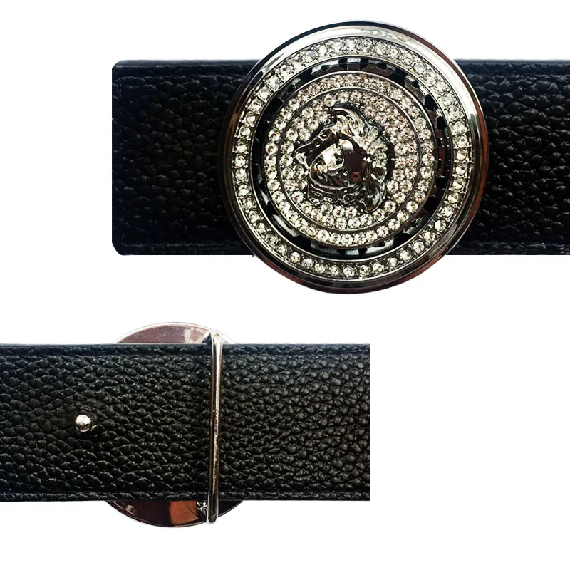 

Trending Luxury Icon Men's Belt Buckles Suitable for 4 cm Width Belts Gold and Silver Metal Accessories