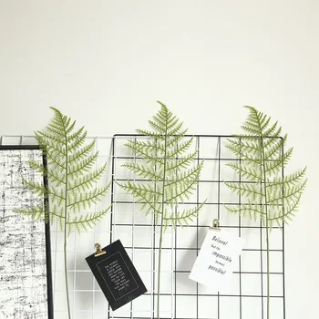 

Artificial Home Decor Green Fern Leaves Fake Cypress Leaf Branch Wedding Party Wall Table Floral Decoration