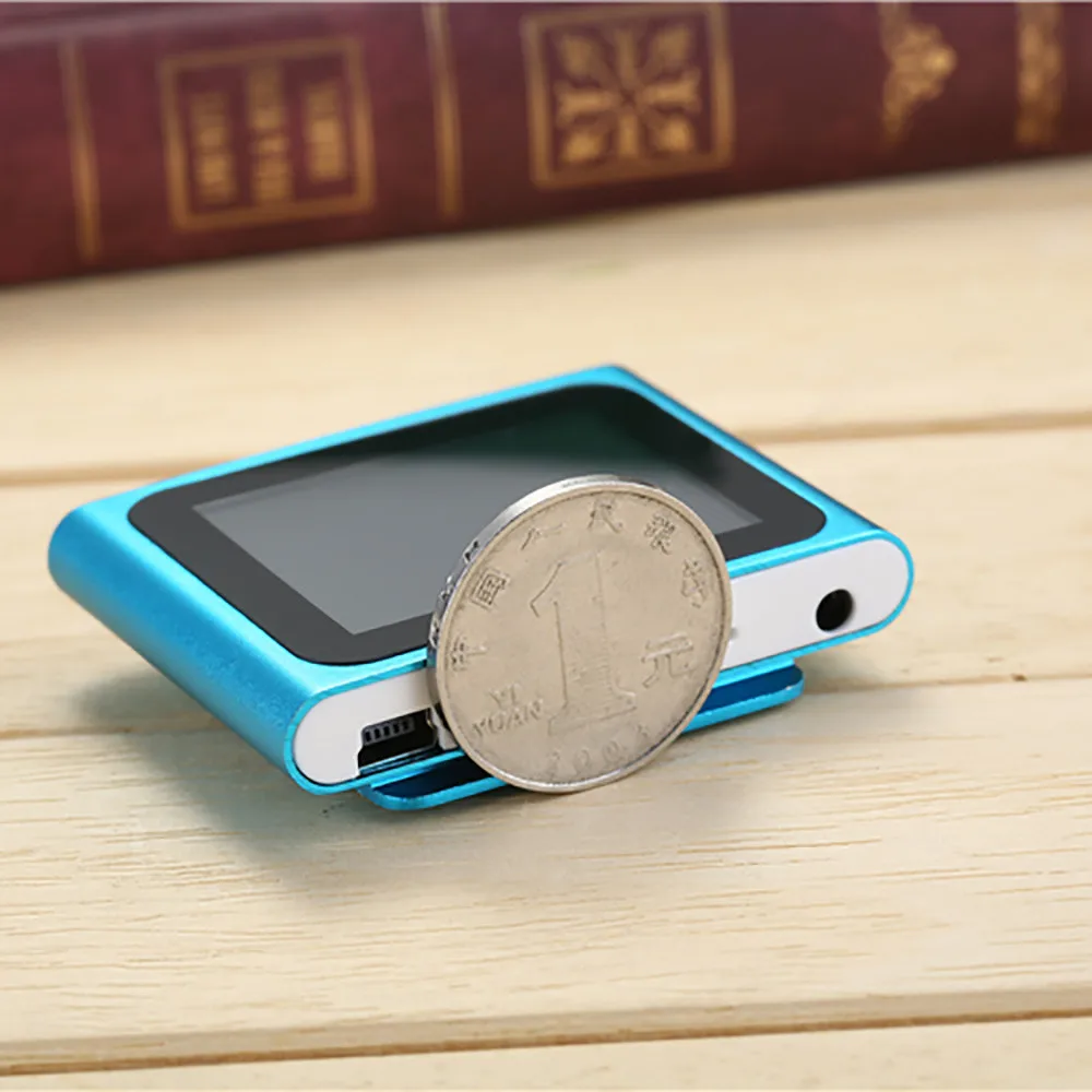 LCD Screen 6th Clip Mp4 Player FM Radio Video Games Movie Support Micro SD TF Walkman Music Player high quality F816