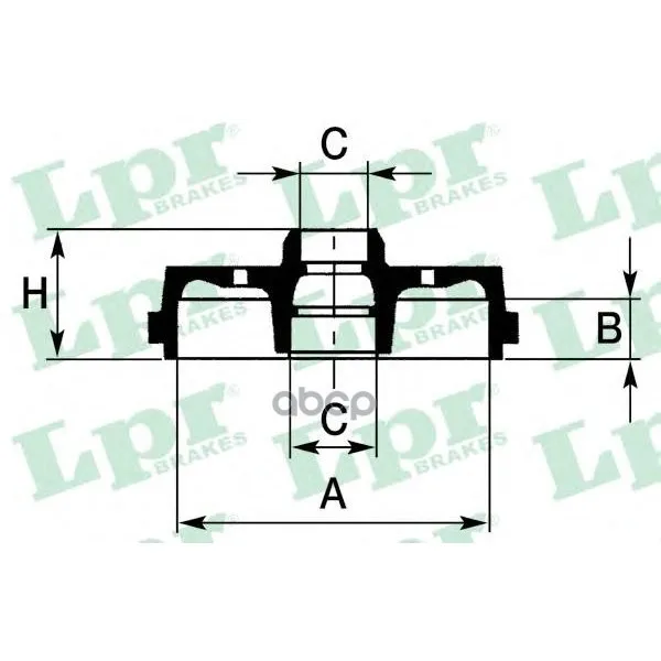 Барабан Тормозной Vw Passat(B3/B4) 88-97 Lpr 7d0233 Lpr арт. 7D0233