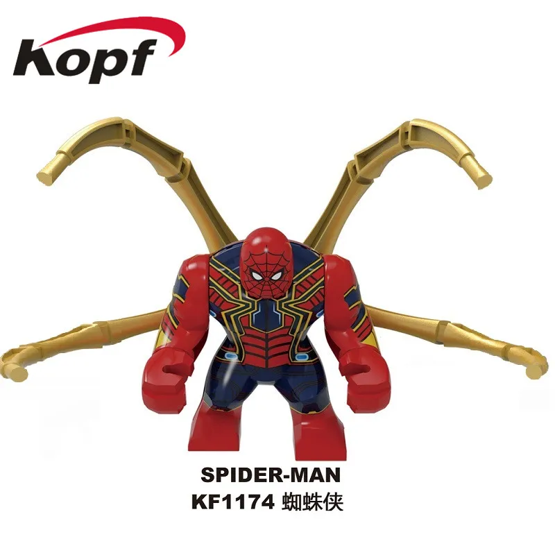 KF1174 20Pcs No Box 20 шт. строительные блоки Супер Герои кирпичи Бэтмен Супермен Черная пантера флэш Тор Росомаха фигурки для детей игрушки KF6077 - Цвет: KF1174 20Pcs No Box