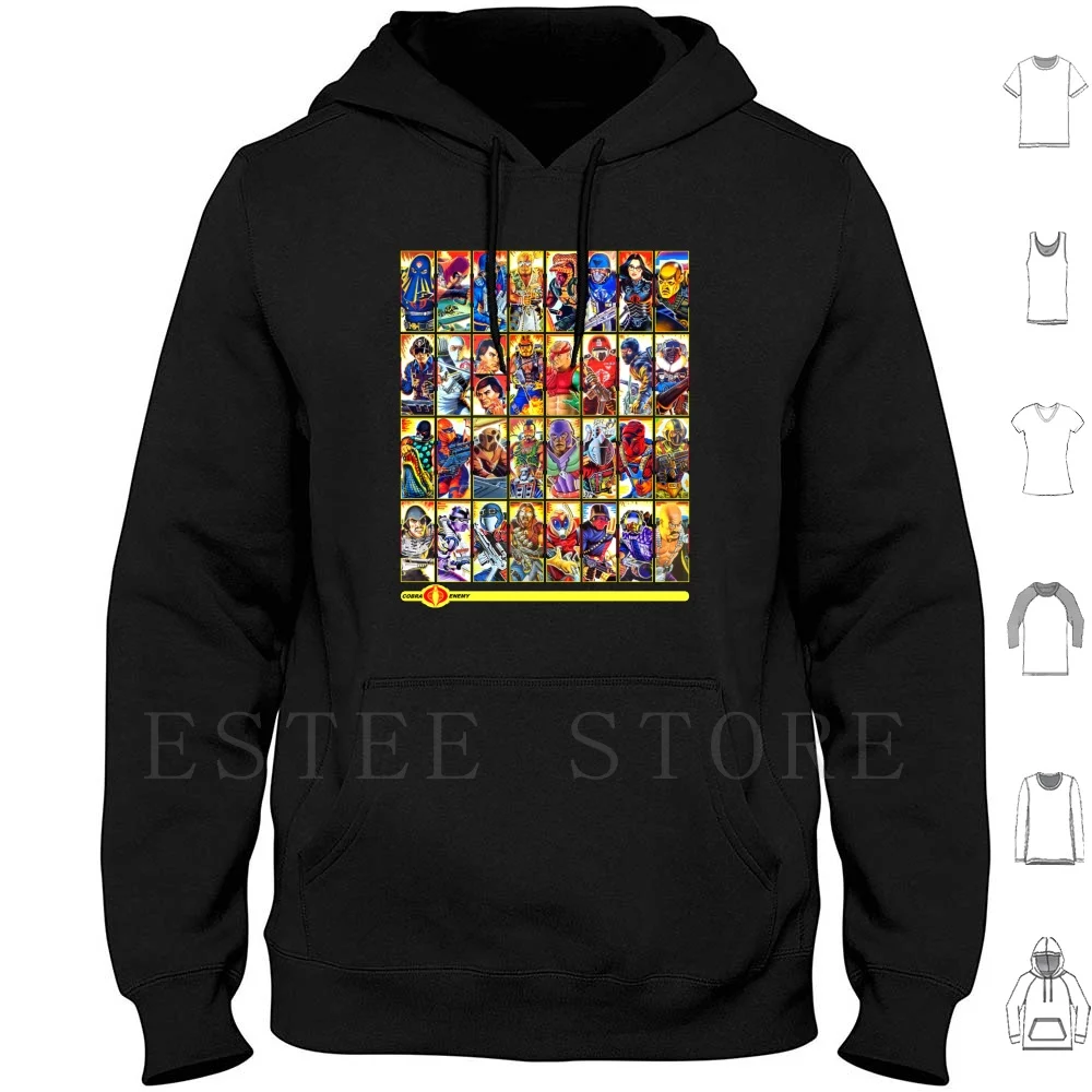 G.I. Joe Negli Anni '80! Edizione! Felpe Con Cappuccio G I Joe Gi Joe Arah Destro 80S Giocattoli Pitone Patrol Ferro Granatiere Yo Joe