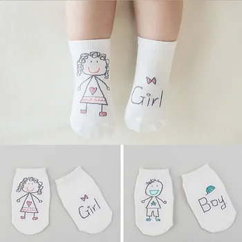 

DHL 1000pair Baby Autumn/Winter Cartoon Asymmetry Cute Toddler Anti-slip Spring Socks Cotton Floor Socks Kids Socks