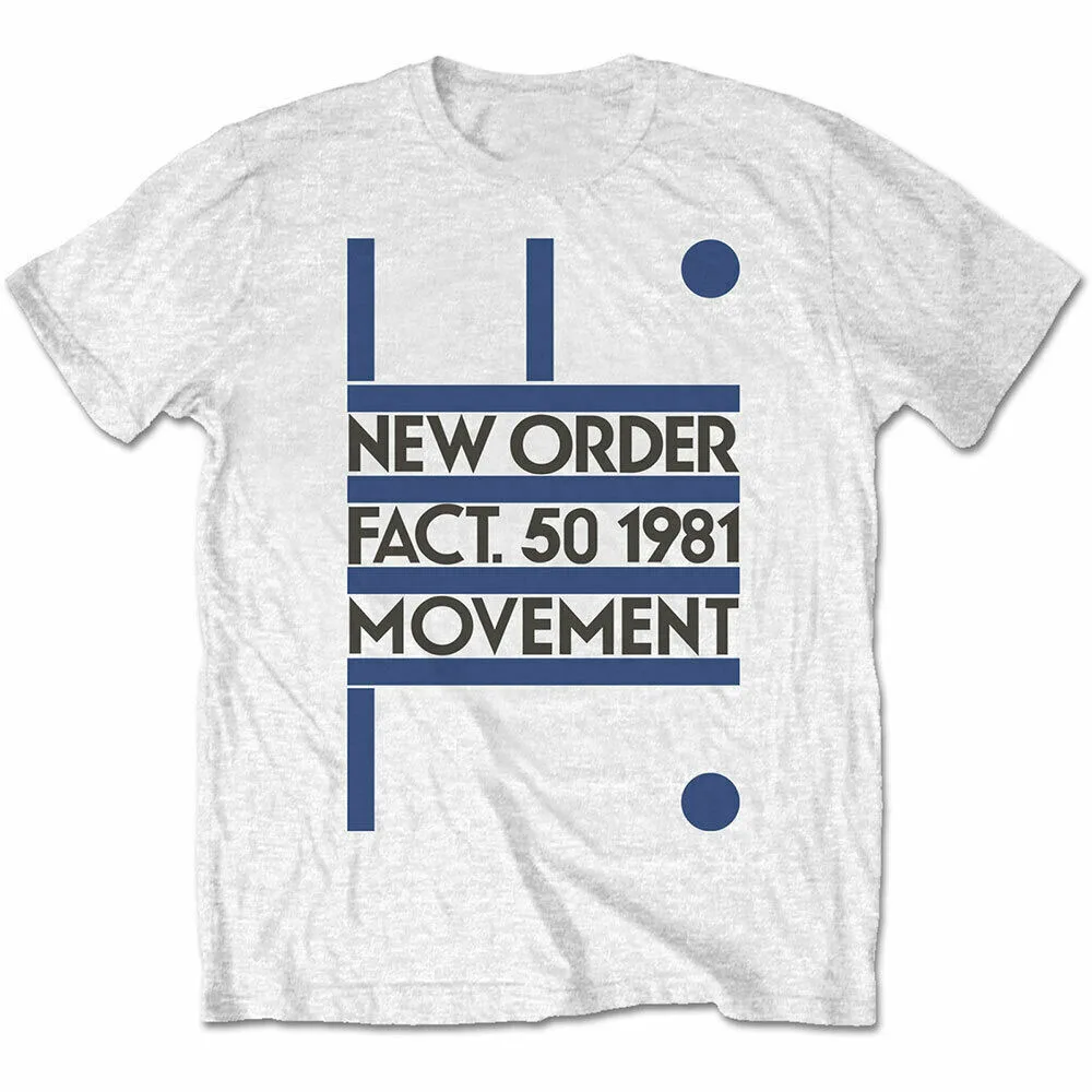 Новый заказ Движение Футболка Официальный Merch Joy Division завод лето размера плюс