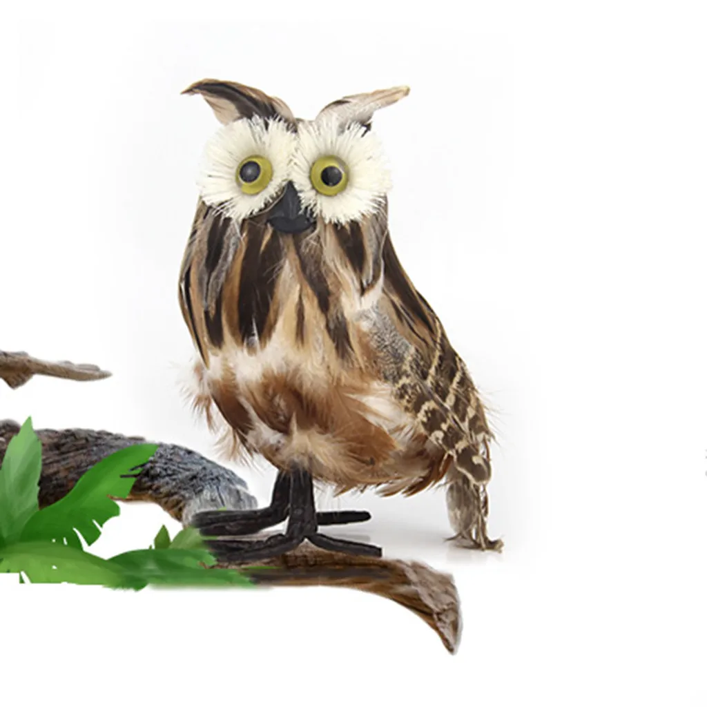 Искусственная Сова имитация пенного пера сделай сам Ремесло для свадьбы дома сада вечерние принадлежности Имитационные птицы сад
