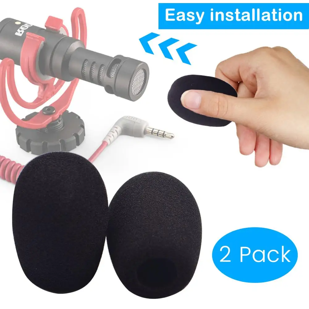 Микрофон на лобовое стекло для RODE VIDEOMICRO мягкий Поролоновый микрофон камеры