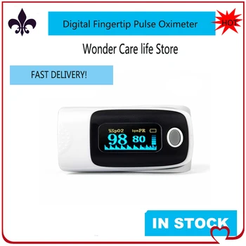 

Fingertip Pulse Oximeter Portable Blood Oxygen Pulse Sensor Finger Clip Pulse Meter SPO2 Health Care Tool for Adults Children