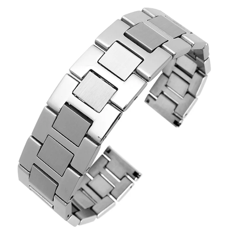 16 17.5 20 22 23mm Stainless Steel Wristband For C-artier Tank Solo Series Bracelet Original Classic Style | Наручные часы