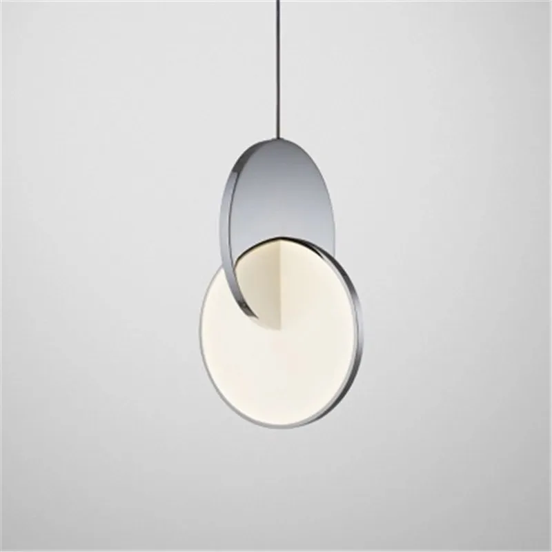 Минималистичная креативная металлическая люстра в скандинавском стиле для