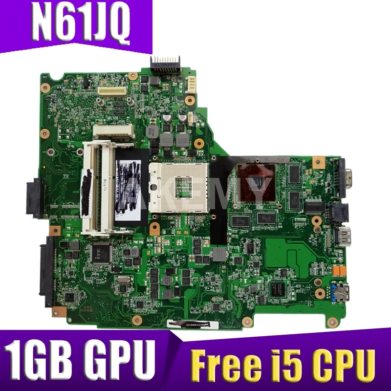 Материнская плата для ноутбука ASUS N61J N61JA N61JQ материнская W/ 1GB GPU Free i5 CPU | Компьютеры