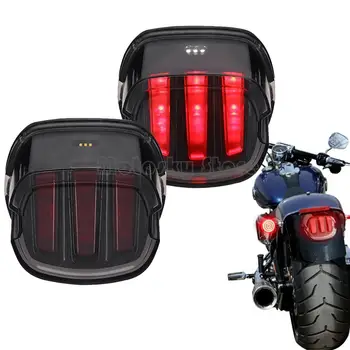 

New Motorcycle Accessories License Plate LED Tail Light brake light w Turn Signal Fit for Harley Fatboy Heritage Softail Lo FLST