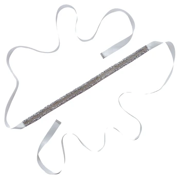 

Luxury Rhinestone Belt for Wedding Dress Colorful Stain Crystal Bridal Ribbon Belt Sash Women Accessories