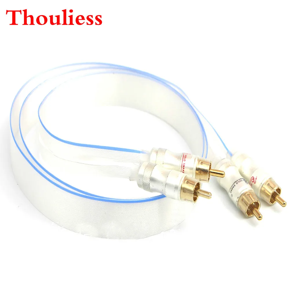 Thouliess пара HIFI Nordost посеребренный кабель синий Wgite Heven king змейка позолоченный 2RCA