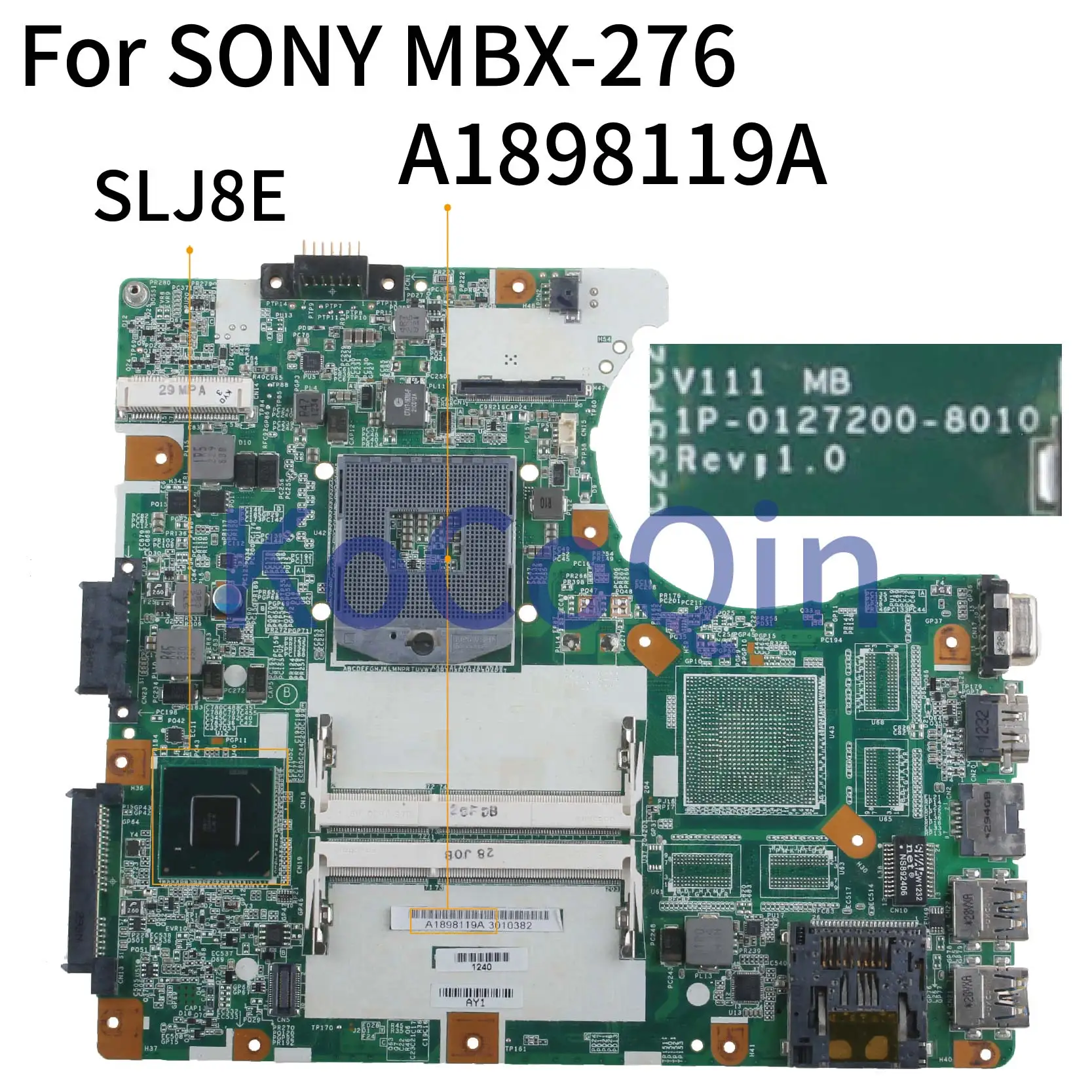 Kocoqin-placa-mãe para Computador Portátil Placa Principal A3fa Integrada Slj8e Sony - Imagem 2