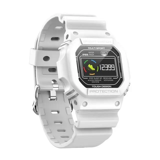 X12 Смарт-часы водонепроницаемые пульсометр кровяное давление ЭКГ PPG часы монитор браслет для плавания мужские наручные часы Шагомер - Цвет: whit with box