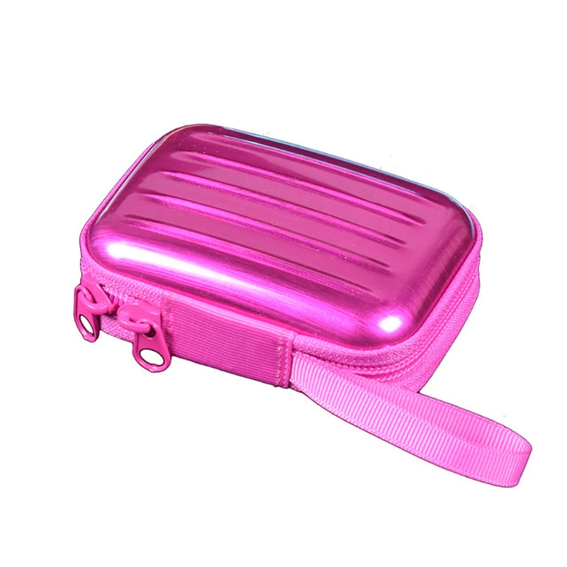 Pink ISKYBOB гаджет коробка для хранения портативный цифровой 3C касса коробка Наушники Ювелирная монета кошелек мини коробка - Цвет: Pink