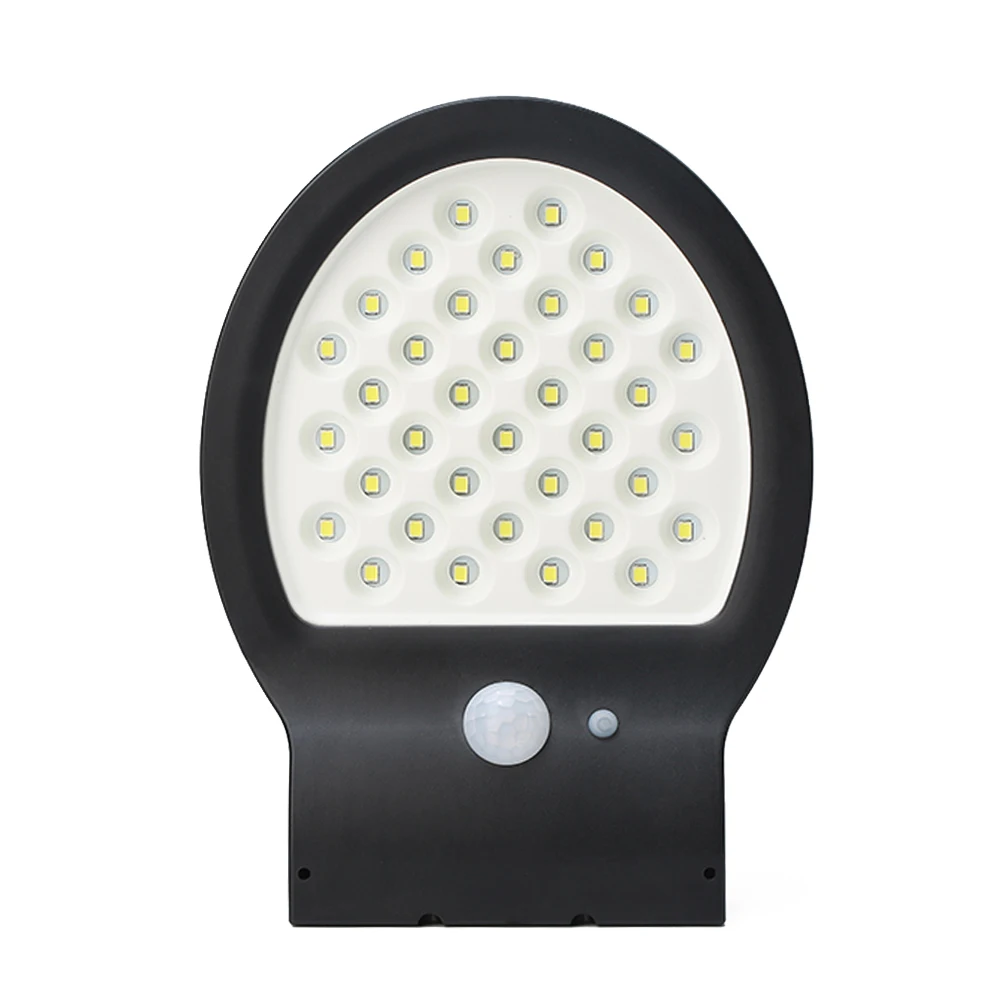Светильник для забора с датчиком движения, солнечный IP65 36LED, ландшафтный, для дома, для безопасности, для двора, уличный светильник, светильник для дорожки, настенный светильник