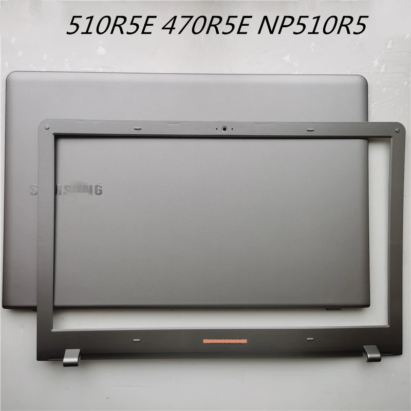 Новый ЖК задняя крышка Топ чехол для Samsung 510R5E 470R5E рамка Передняя Корпус