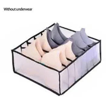 

3pcs Bra Organizer Dormitory Closet Organizer Box Socks Separated Underwear Storage Foldable Drawer Organizer Safe And Odorless