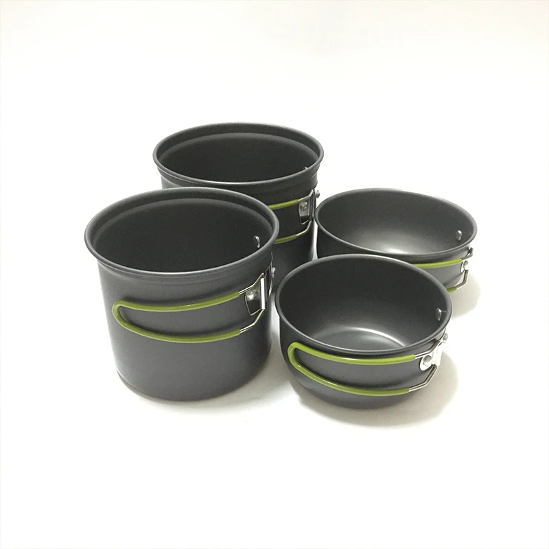 

Camping Cookware Set Aluminum Alloy Home Picnic Cookwares Hiking Travel Outdoor Dishes Portable Utensils Cooking Tools Pot Kits