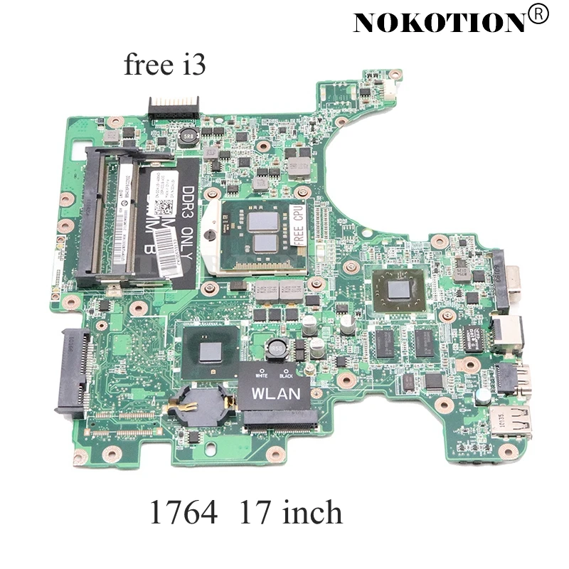 NOKOTION материнская плата для ноутбука Dell Inspiron 17 1764 дюймов CN 00W15K DA0UM3MB8E0 основная