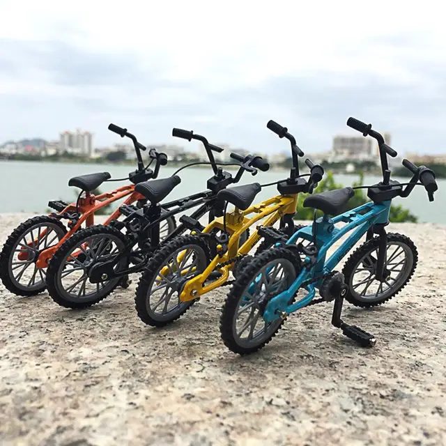 Mini Alloy Bicycle Model Diecast Metal Finger Mountain Bike Racing Toy Office Stress Relief Fidgets Toys For Children And Adults 2