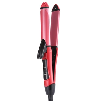 

High Quality Mini Hair straightener Iron Pink Ceramic Straightening Corrugated Curling Styling Tools Hair Curler