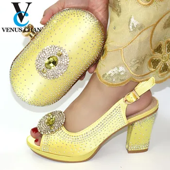 

New Fashion Italian Shoes with Matching Bags High Quality Luxury Shoes Women Designers African Shoes and Bags Matching Set