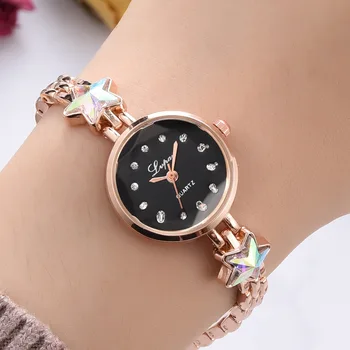

Watch Bracelet Lady Fashion Wristwatches Star Clock For Girls Trending Watches Steel Strap New Style Elegant Relogio Feminino