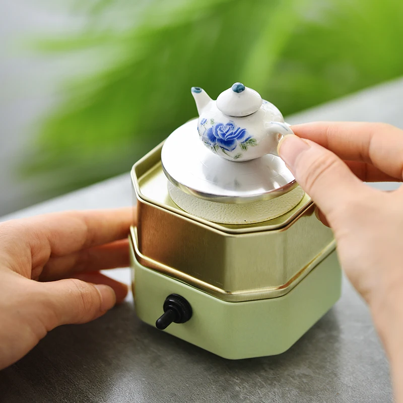 Mini Drawing Machine Pottery Drawing Machine Children's Pottery Clay Electric Parent-child Toys Handmade