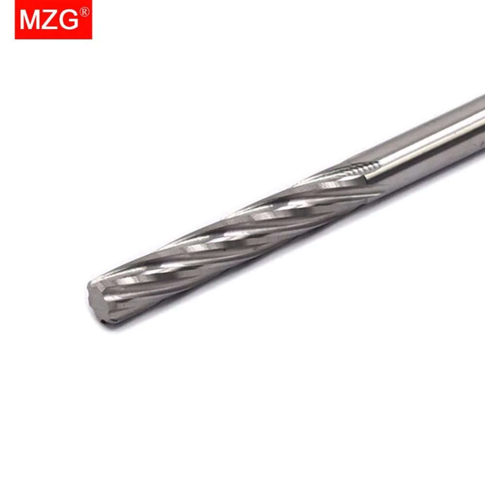 mzg flauta espiral flauta cnc mm torno de usinagem de carboneto de moagem de aço de tungstênio reamer cortador