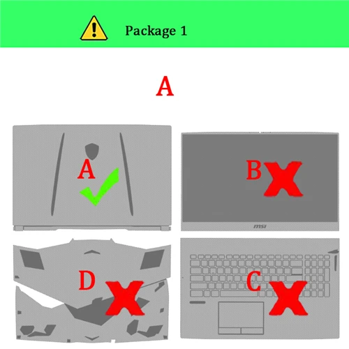 Наклейка для ноутбука для MSI GP75 GF75 GE75 GT62 GE63 8RF VR PS42 8M DIY Красочные наклейки для ноутбука протектор - Цвет: Package-1    A