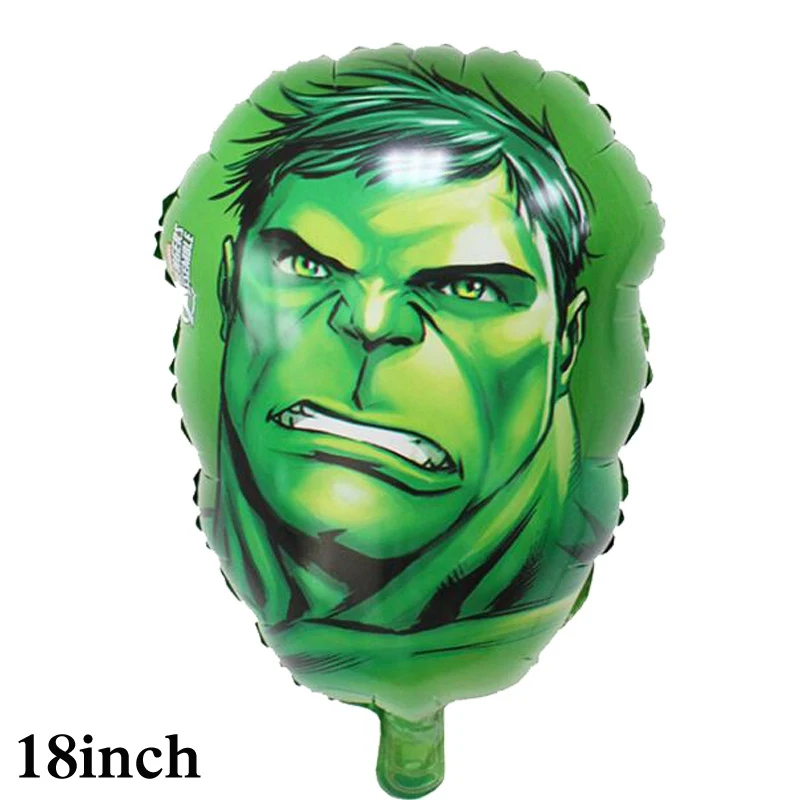 

1pc hulk foil balloons avengers head style hulk helium balloons for children toys birthday decoration for avenger party balloons