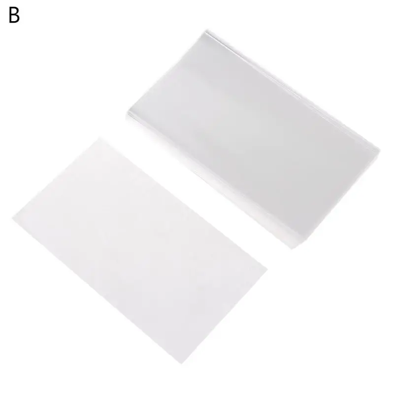 100 Pcs пластиковый, прозрачный, для карт рукава Magic Настольная игра Таро "тройка" покер карты протектор, 4 размера - Цвет: B